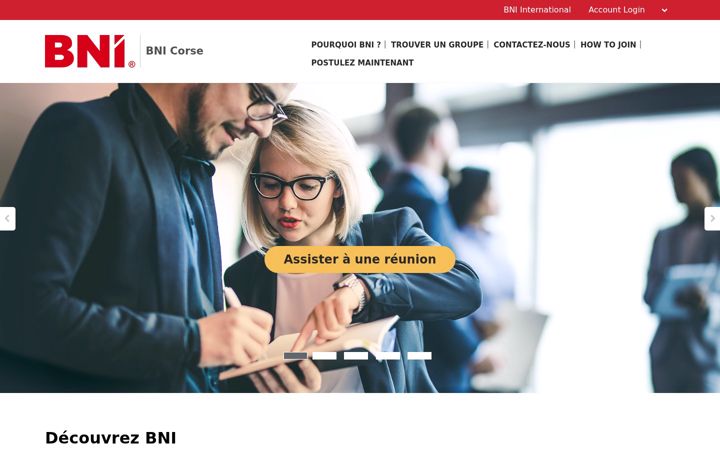 Screenshot of bni-corse.fr