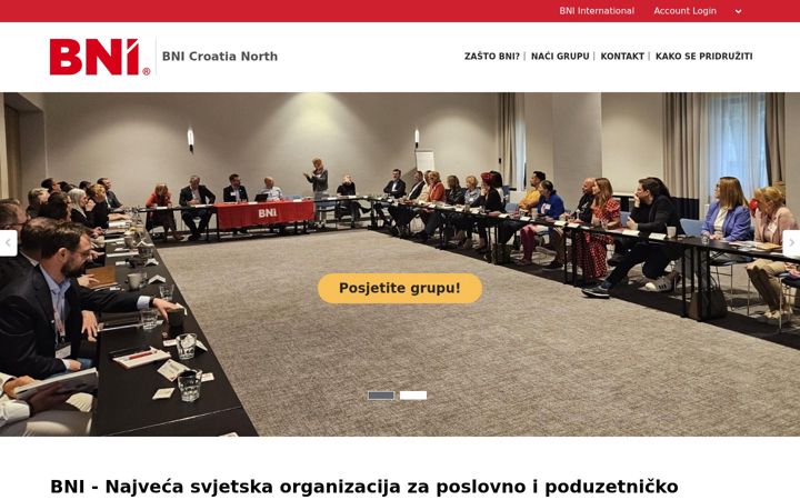 Screenshot of bni-croatianorth.com