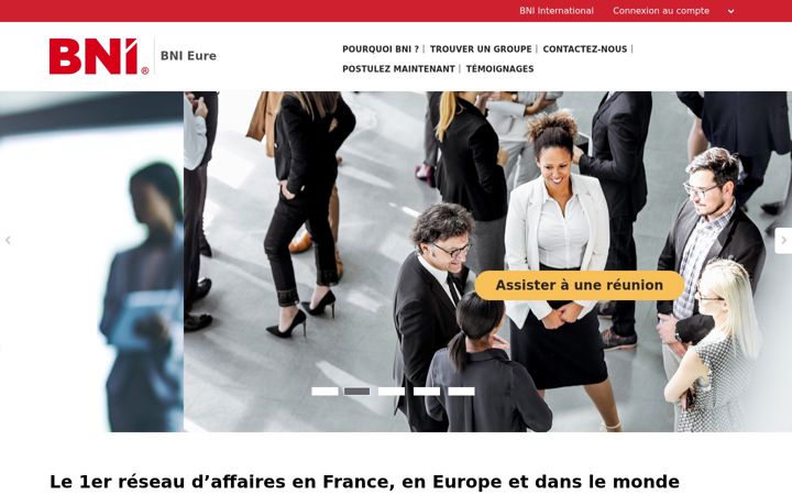 Screenshot van bni-eure.fr