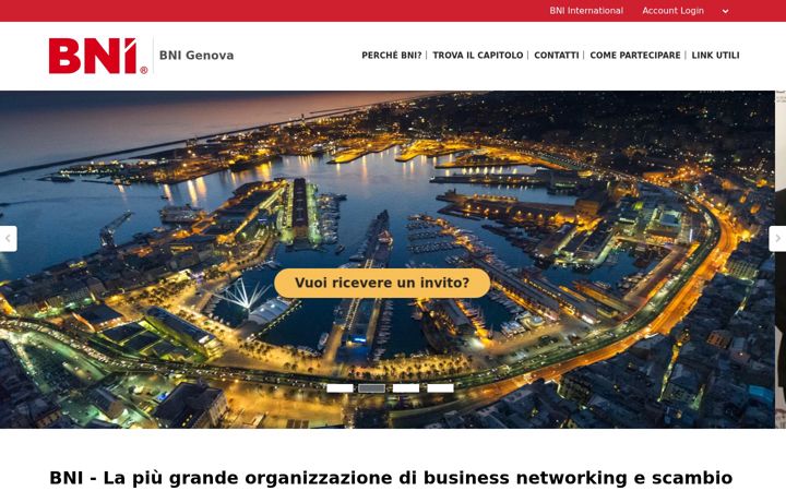 Screenshot of bni-genova.it