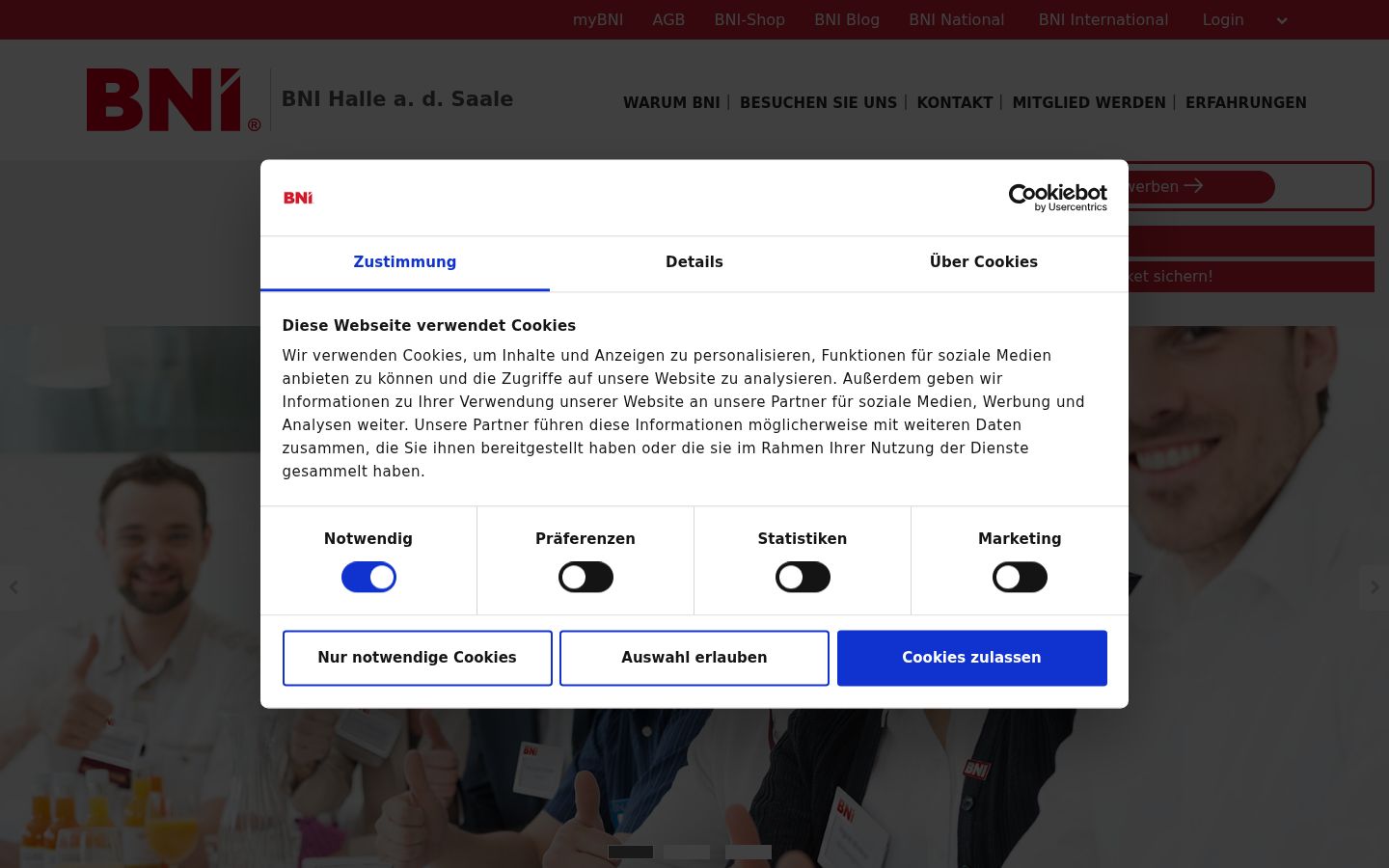 Zrzut ekranu banera zgody wyświetlanego przed jakąkolwiek interakcją