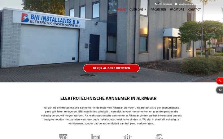 Screenshot of bni-installaties.nl