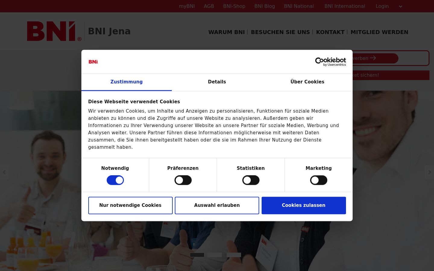 Zrzut ekranu banera zgody wyświetlanego przed jakąkolwiek interakcją