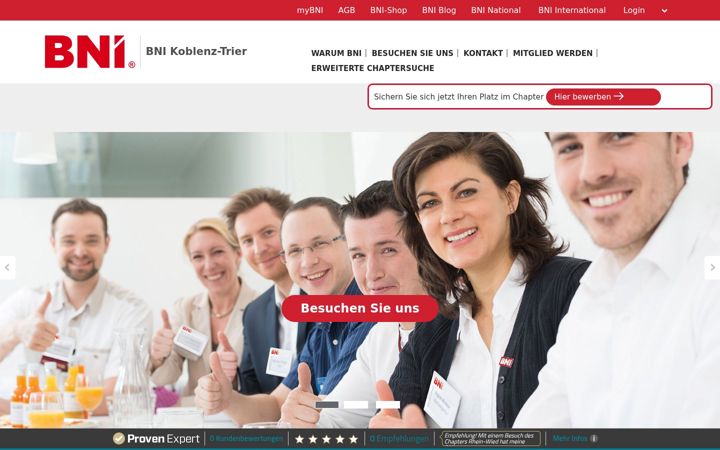 Screenshot of bni-koblenz.de