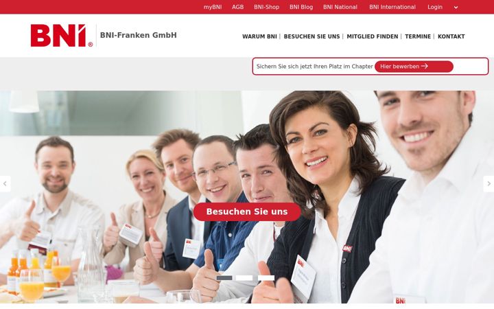 Screenshot of bni-mainfranken.de