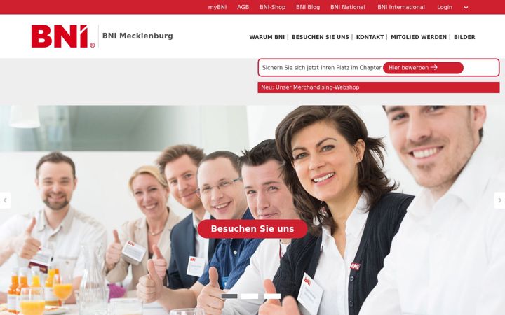 Screenshot of bni-mecklenburg.de