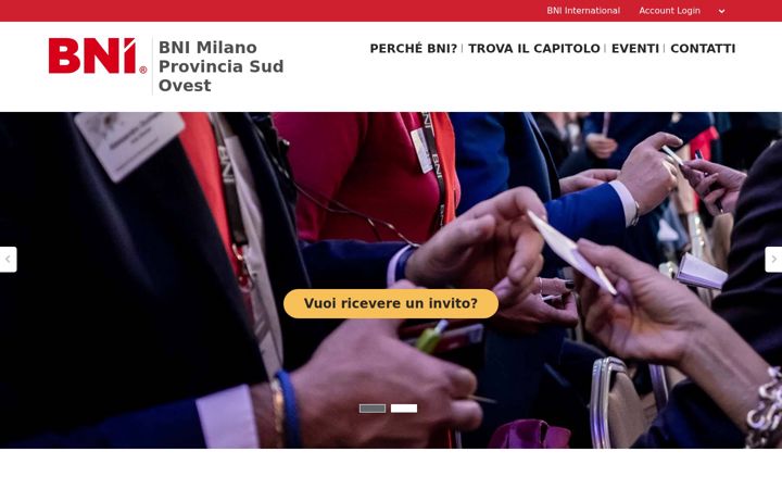 Screenshot of bni-milanoprovinciaso.it
