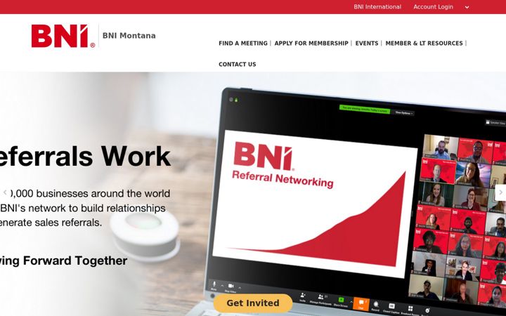 Screenshot of bni-montana.com