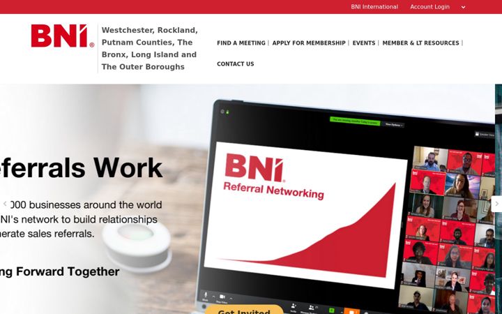 Screenshot of bni-newyork.com