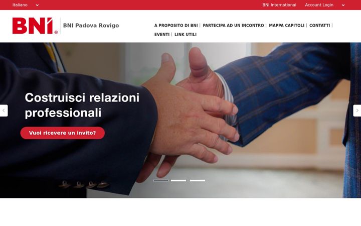 Screenshot of bni-padovarovigo.it