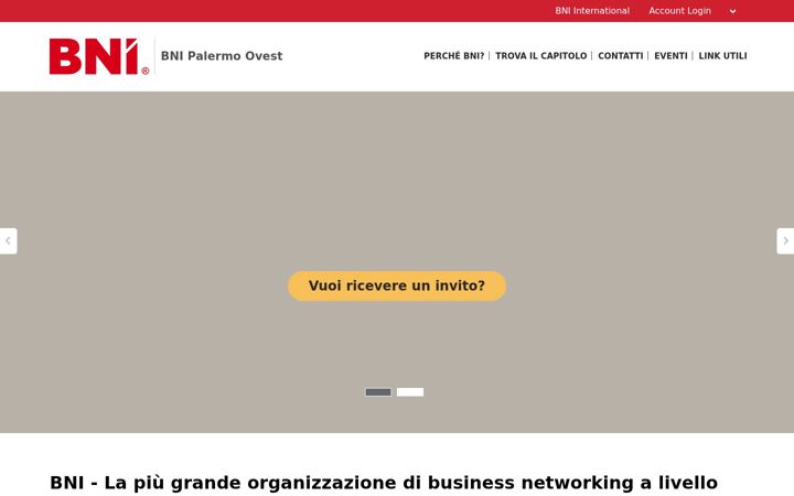 Screenshot of bni-palermoovest.it