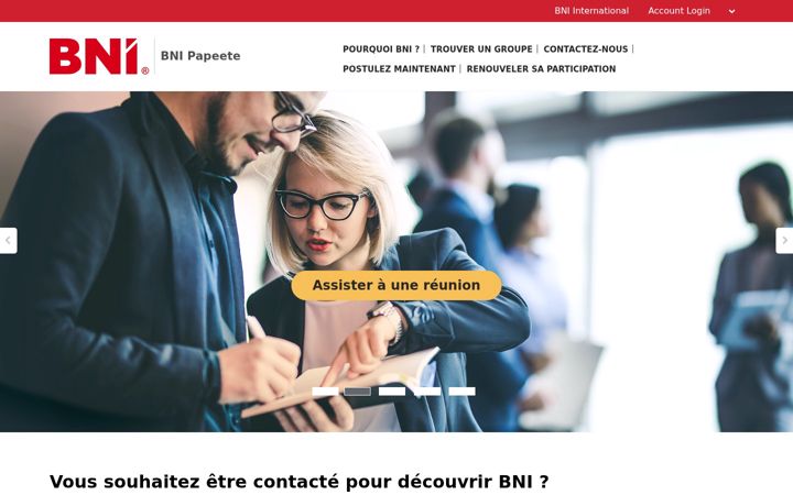 Screenshot of bni-papeete.fr
