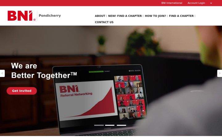 Zrzut ekranu bni-pondicherry.in