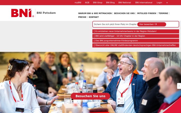 Screenshot of bni-potsdam.de