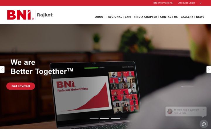 Screenshot von bni-rajkot.in