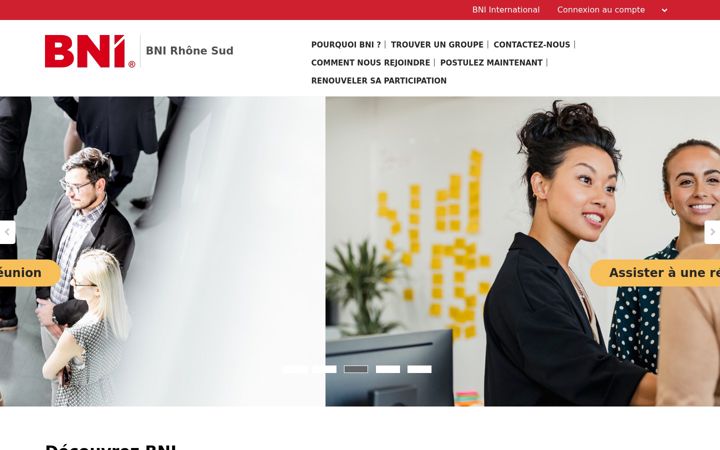 Screenshot of bni-rhone-sud.fr