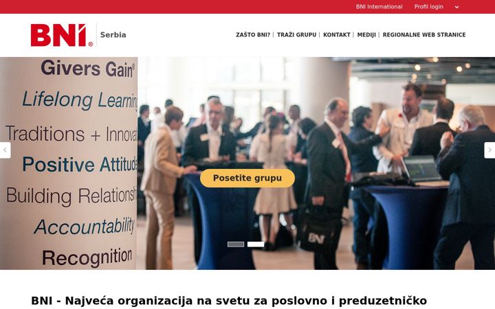 Screenshot of bni-serbia.com