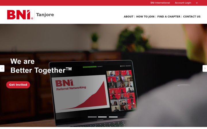 Screenshot of bni-tanjore.in