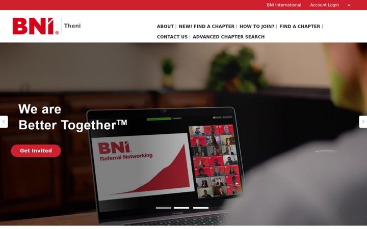 Screenshot of bni-theni.in