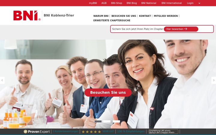 Screenshot of bni-trier.de