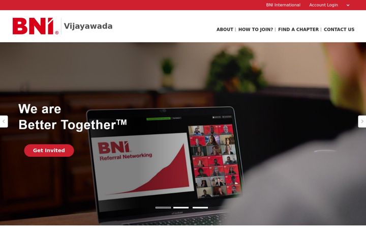 Screenshot of bni-vijayawada.in
