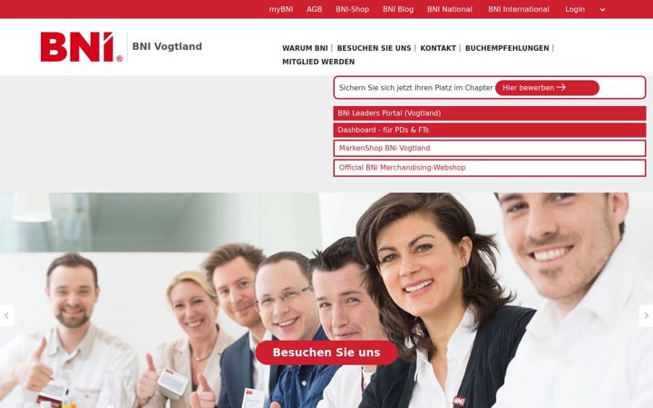 Screenshot of bni-vogtland.de