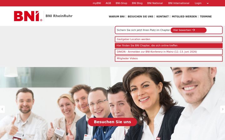 Screenshot of bni-west.de