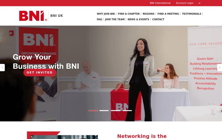 Screenshot of bni.co.uk