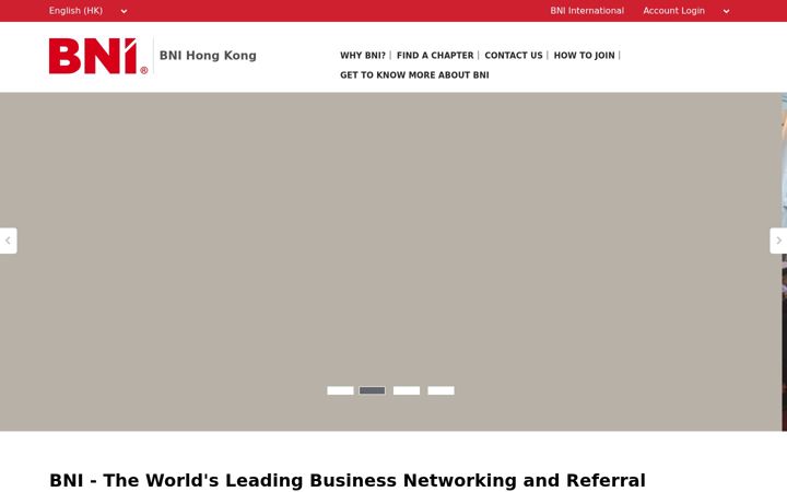 Screenshot of bni.hk