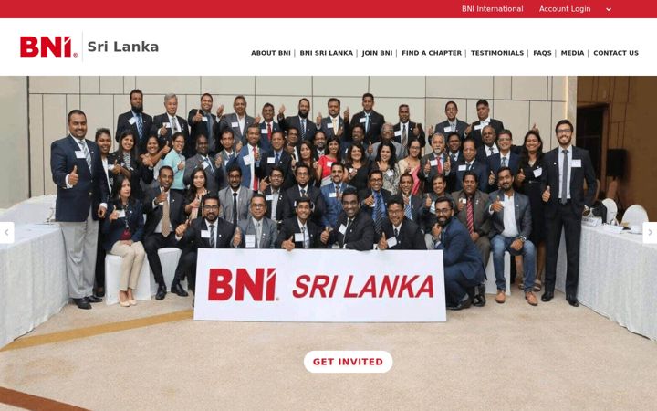 Screenshot of bni.lk