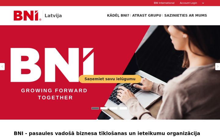 Screenshot of bni.lv