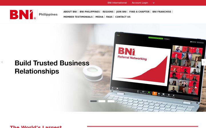 Screenshot of bni.ph