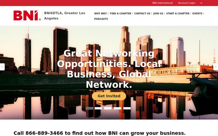 Screenshot of bni4dtla.com