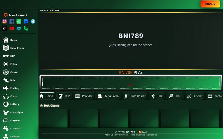 Kuvakaappaus sivustosta bni789.it.com