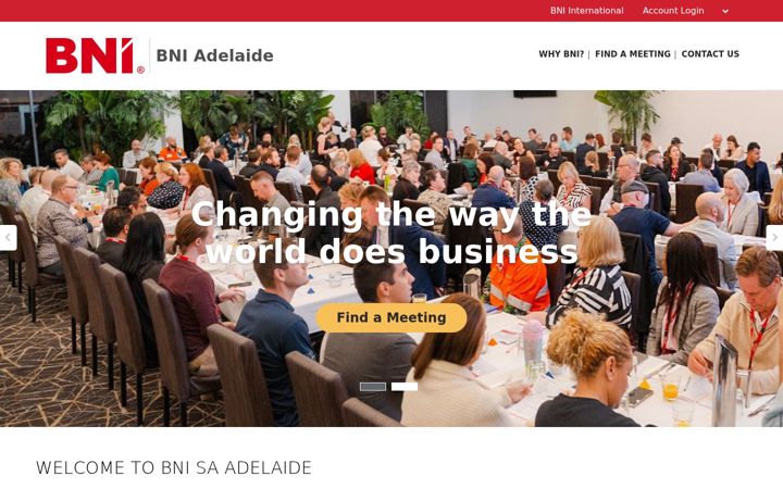 Screenshot of bniadelaide.com.au