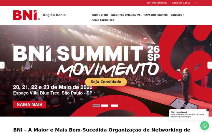 Screenshot of bniba.com.br