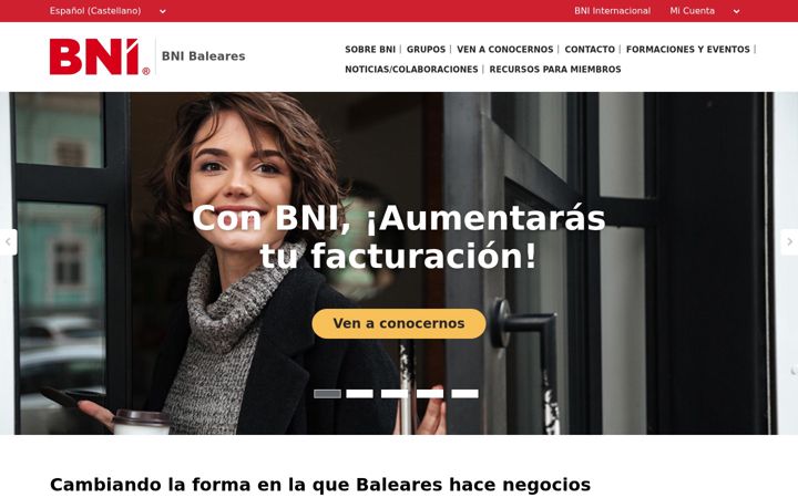 Screenshot of bnibaleares.com