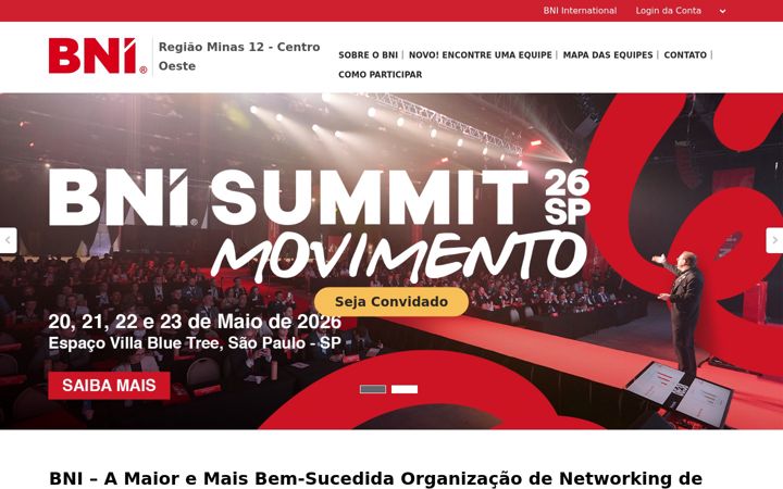 Screenshot of bnicentrooestemg.com.br