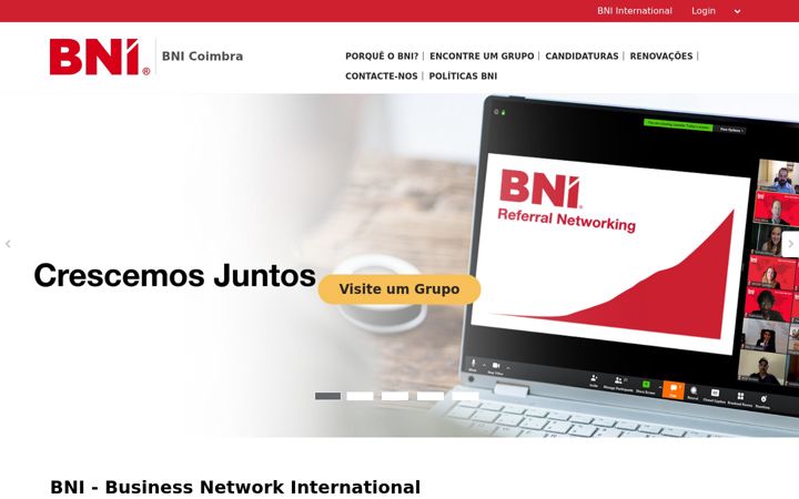 Screenshot of bnicoimbra.com