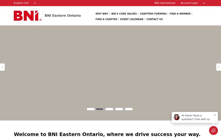 Screenshot of bnieast.ca