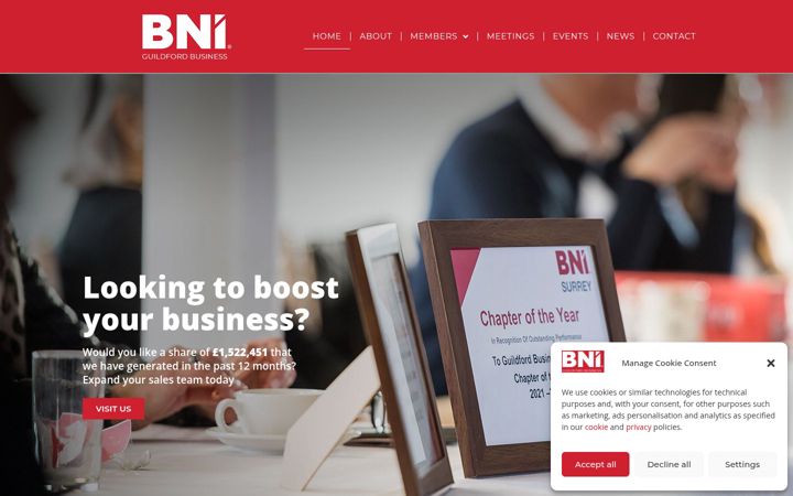 Zrzut ekranu bniguildfordbusiness.co.uk