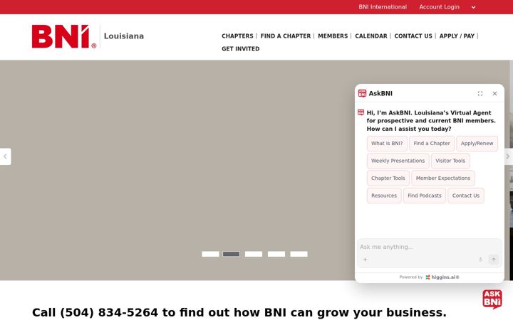 Screenshot of bnilouisiana.com