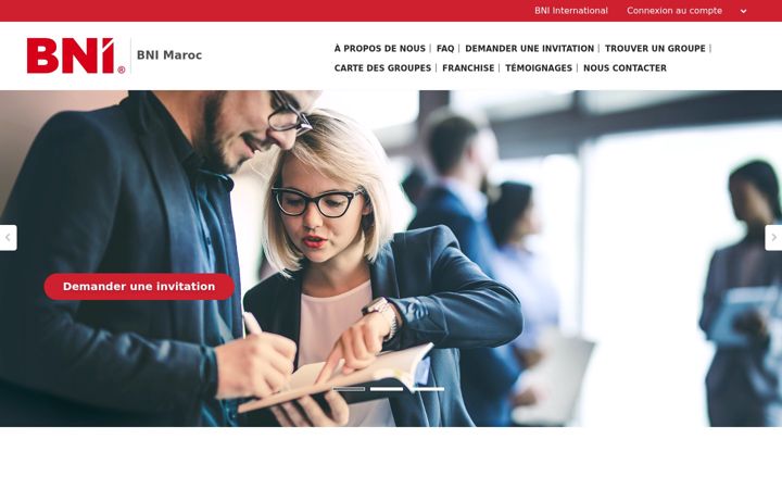Screenshot of bnimorocco.com