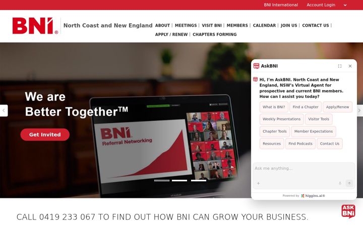 Screenshot of bninc.com.au