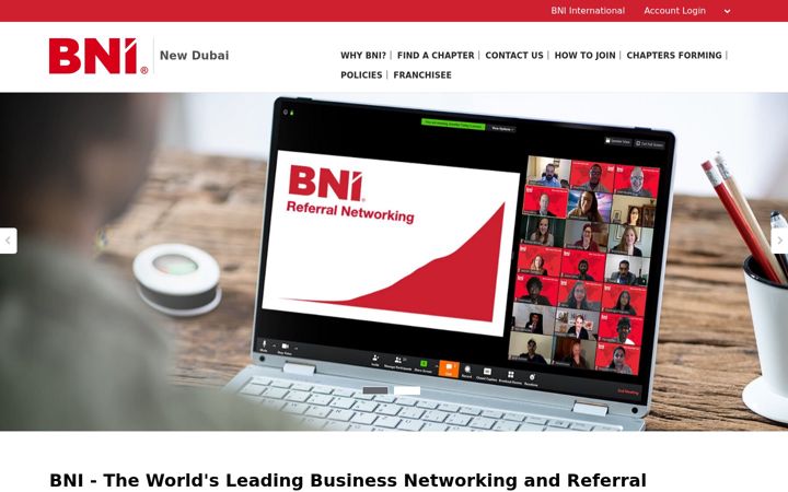 Screenshot of bninewdubai.ae