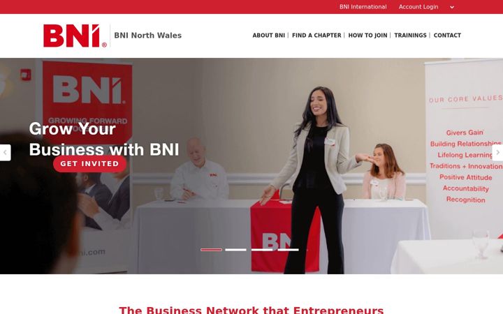 Screenshot of bninorthwales.co.uk