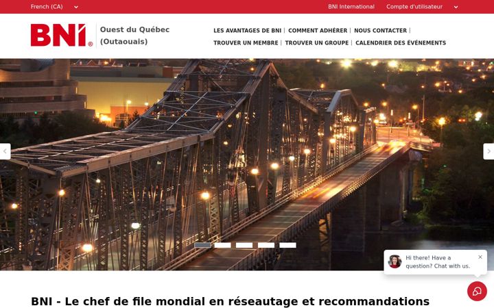 Screenshot of bnioutaouais.ca