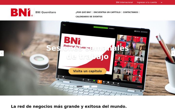 Screenshot of bniqueretaro.net