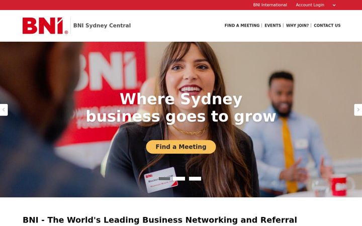 Screenshot of bnisc.com.au