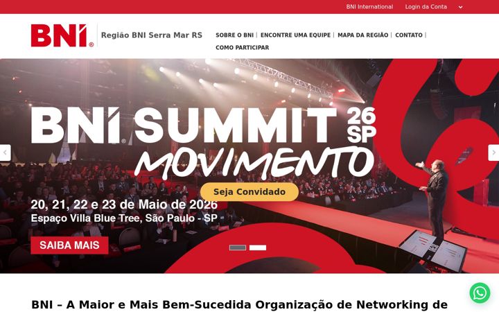 Captura de pantalla de bniserramar.com.br